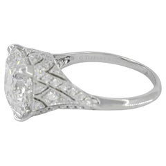 Tiffany & Co. 5.35 ct Platinum Legacy Cushion Brilliant Cut Diamond Ring