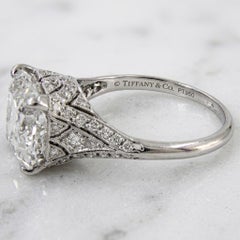 Tiffany & Co. 5 Carat Legacy Cushion Brilliant Cut Diamond Engagement Ring