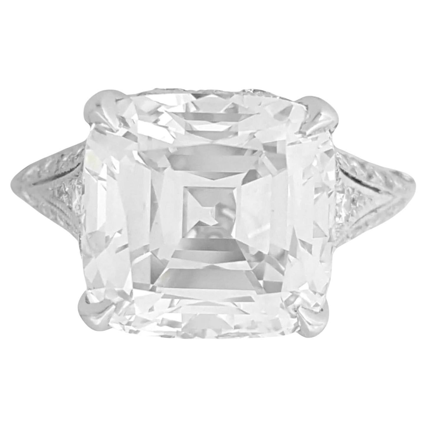 Tiffany & Co. Anillo de diamantes talla brillante Legacy de 5,35 ct en platino