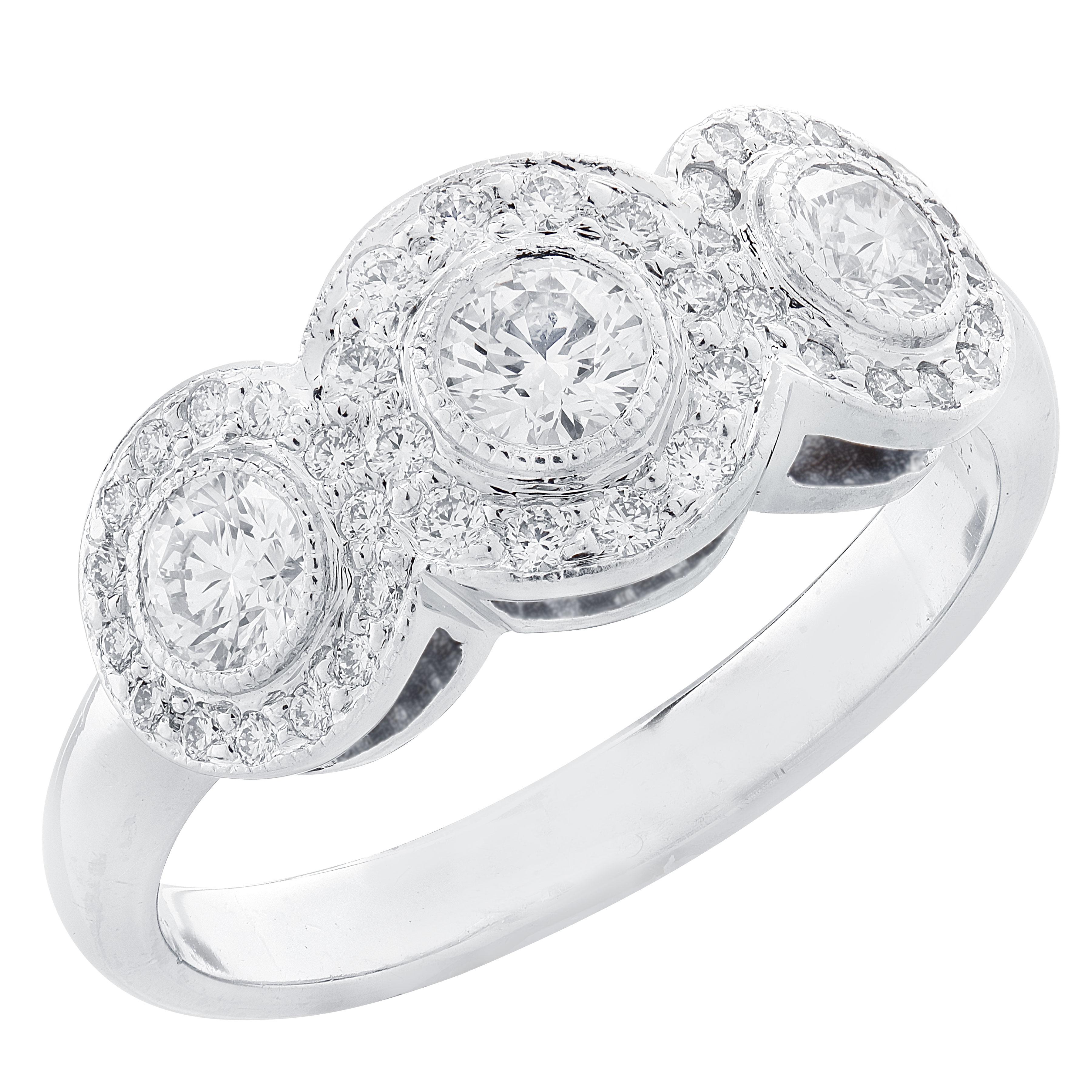 Tiffany & Co. Bague de fiançailles à diamant circulaire de 0,53ct Excellent état - En vente à West Palm Beach, FL