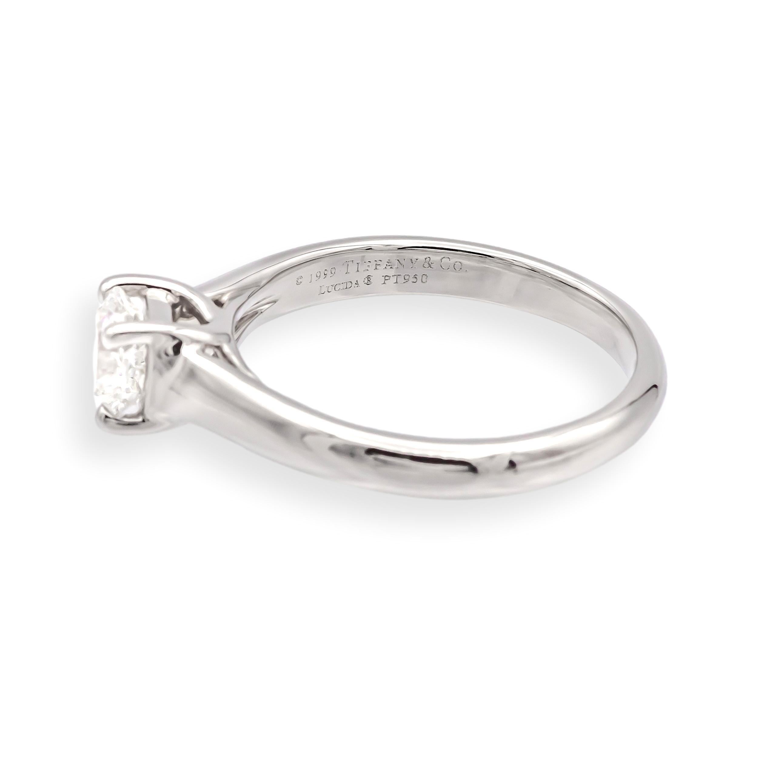 Tiffany & Co. .54 Ct Lucida Cut Diamant Verlobungsring  G-H, VVS2-VS1 IGI Cert (Zeitgenössisch) im Angebot