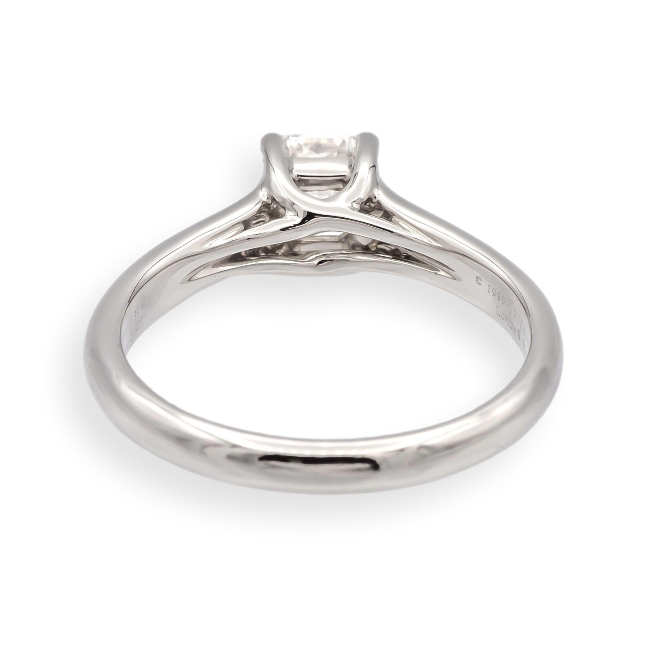 Tiffany & Co. .54 Ct Lucida Cut Diamant Verlobungsring  G-H, VVS2-VS1 IGI Cert (Radiantschliff) im Angebot