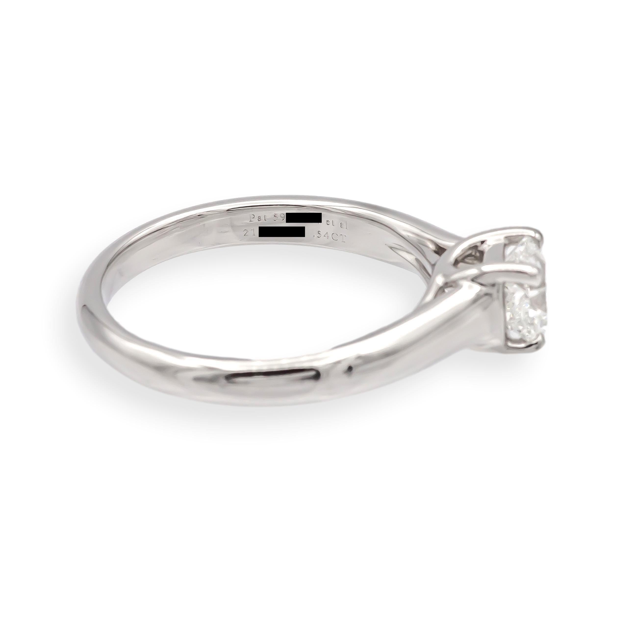 Tiffany & Co. .54 Ct Lucida Cut Diamant Verlobungsring  G-H, VVS2-VS1 IGI Cert im Zustand „Hervorragend“ im Angebot in New York, NY