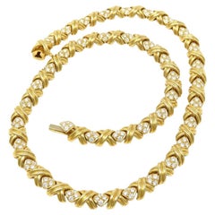 Tiffany & Co. 5.5 Carat Round Brilliant Cut Diamond Necklace
