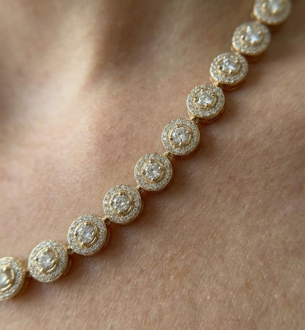 Donna La collana con aureola di diamanti da 6 carati di Tiffany & Co. è realizzata in oro rosa 18 carati. in vendita