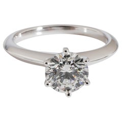 Tiffany & Co. 6 Prong Setting Diamond Solitaire Ring in Platinum