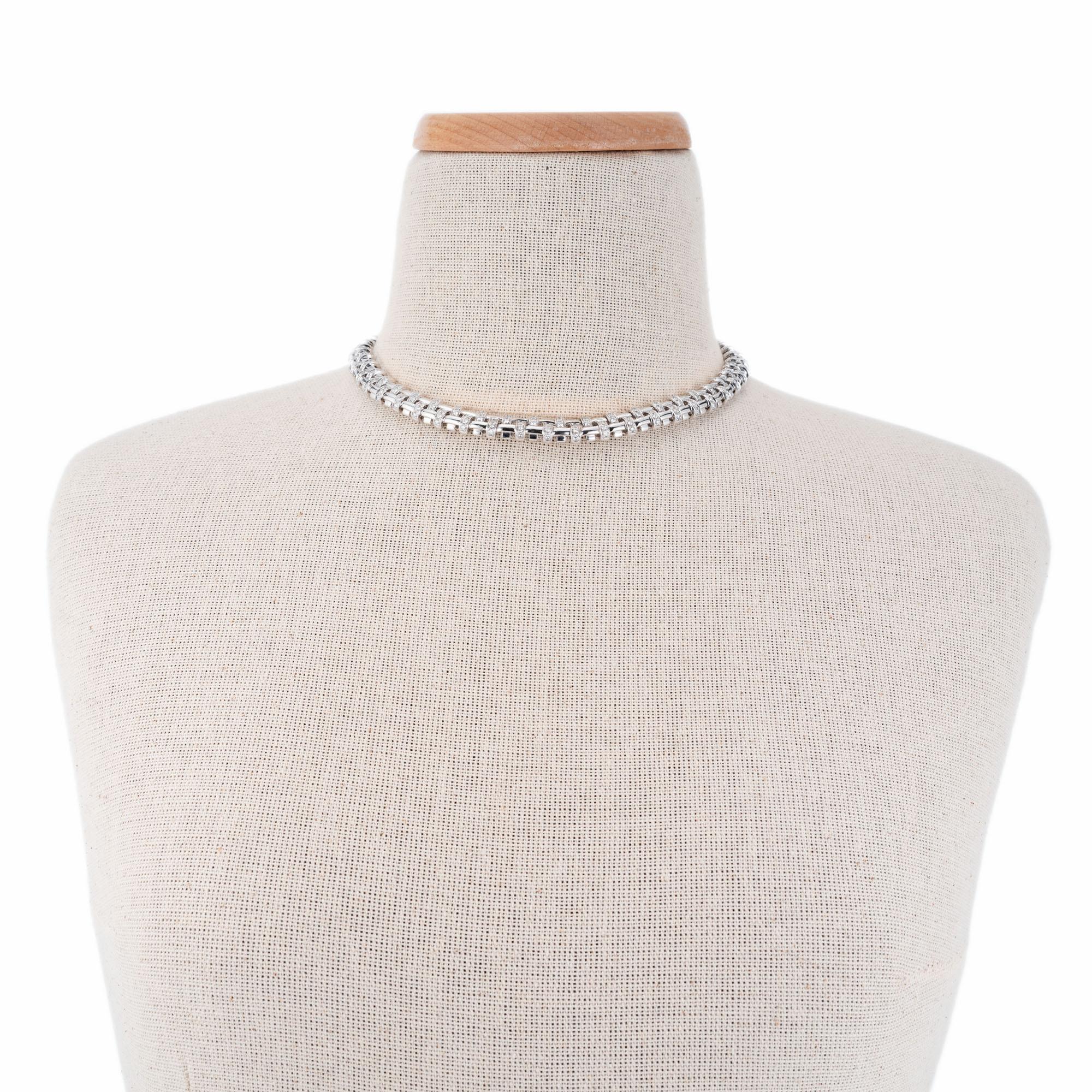 Tiffany & Co. 6.20 Carat Diamond White Gold Necklace 1