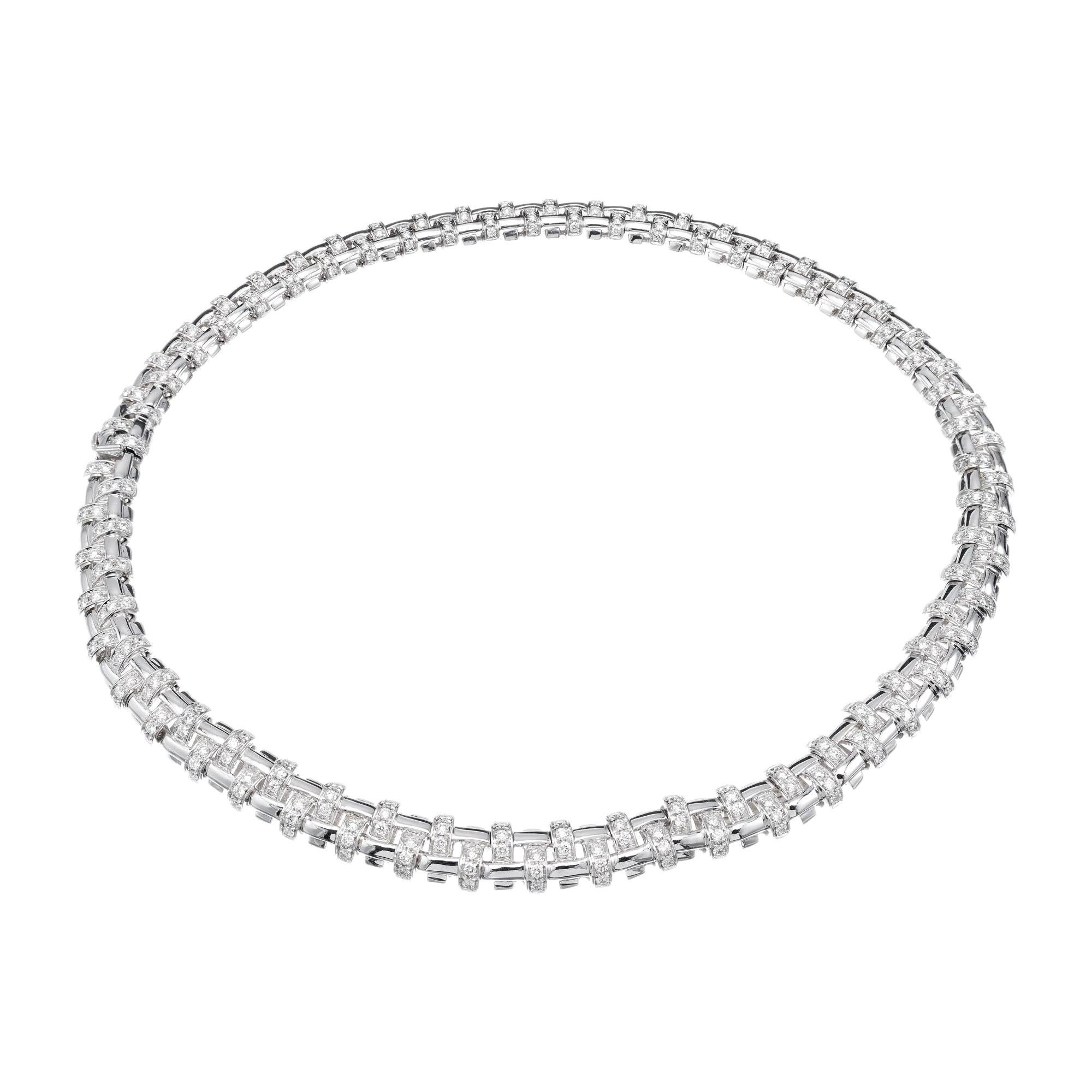 Tiffany & Co. 6.20 Carat Diamond White Gold Necklace