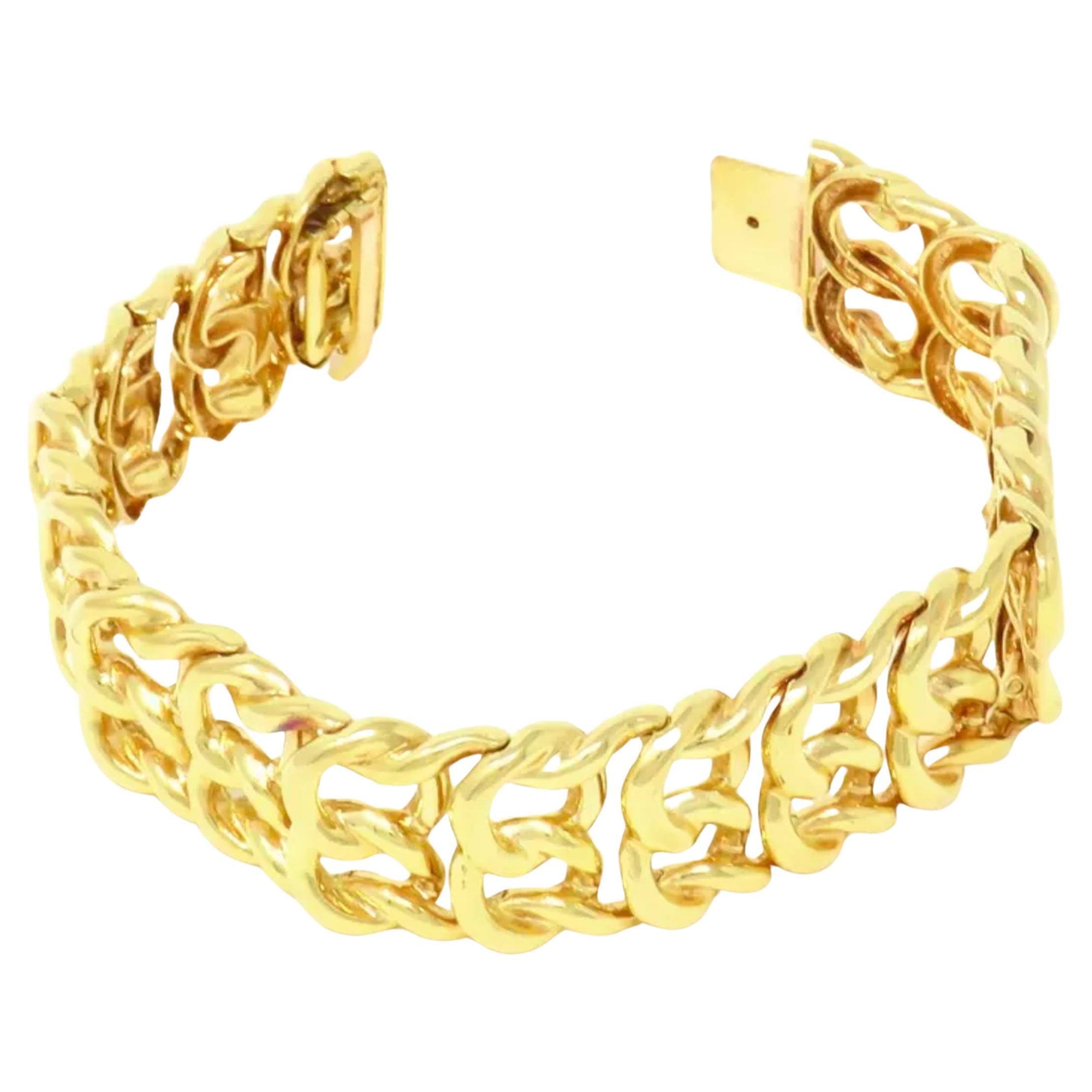 Tiffany & Co. 68 Grams 18K Yellow Gold Bracelet