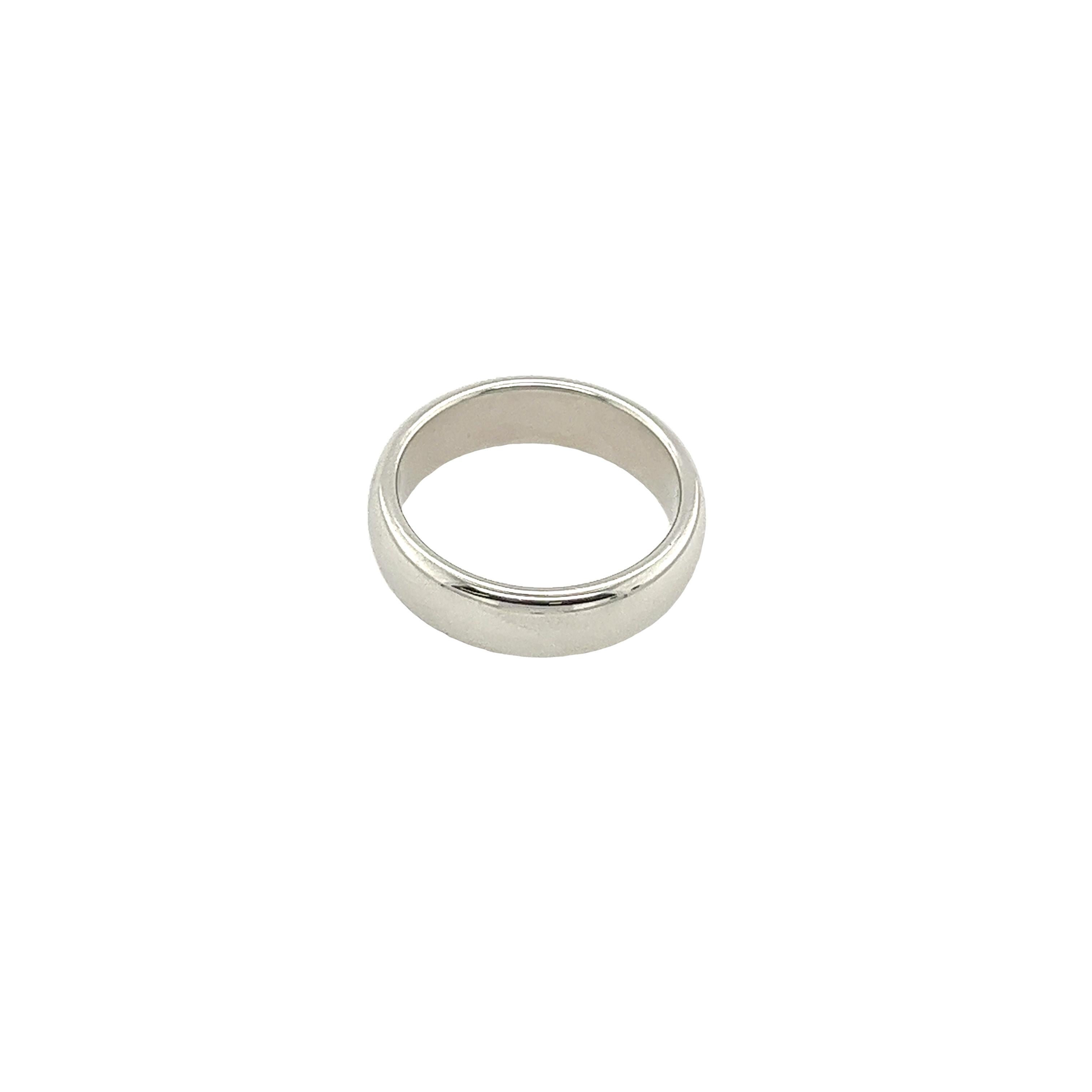 Tiffany & Co 6mm Lucida Wedding Band in Platinum  For Sale 2
