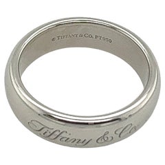Tiffany & Co. 6mm Lucida Hochzeitsband aus Platin 