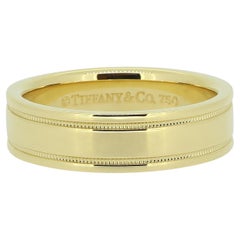 Tiffany & Co. 6mm Milgrain Band Ring Size S (60)