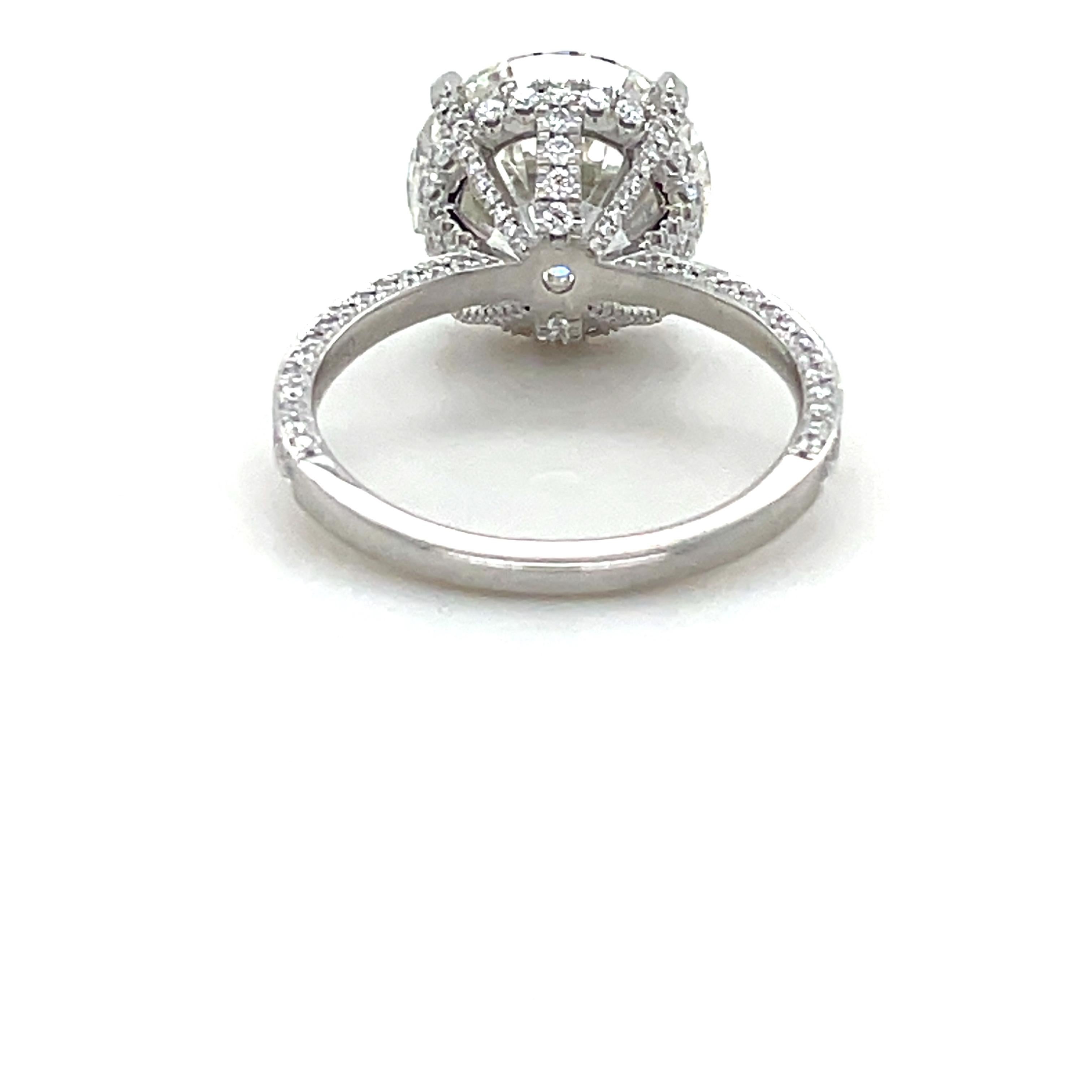 Tiffany & Co., 7.02 Carats Diamond Engagement Ring In Excellent Condition For Sale In Chicago, IL