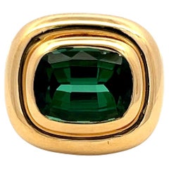 Anello Cocktail Tiffany & Co. 7,18 carati con tormalina a cuscino in oro giallo 18 carati