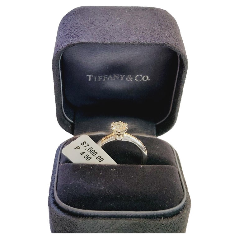 Bague de fiançailles à diamant de 0,72 ct de Tiffany and En