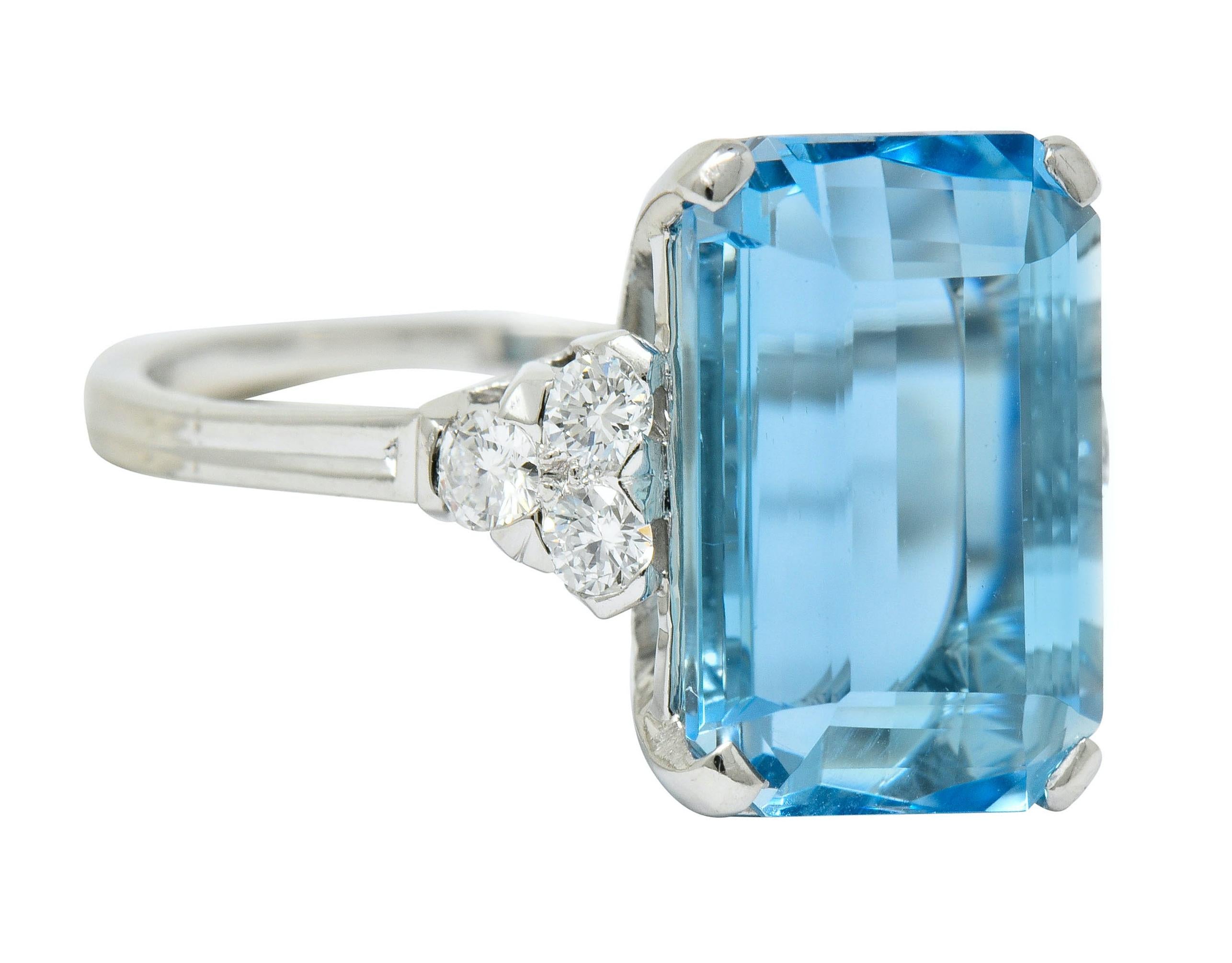 vintage tiffany aquamarine ring
