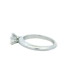Tiffany & Co .73ct D VS2  Solitaire Platinum Engagment Ring