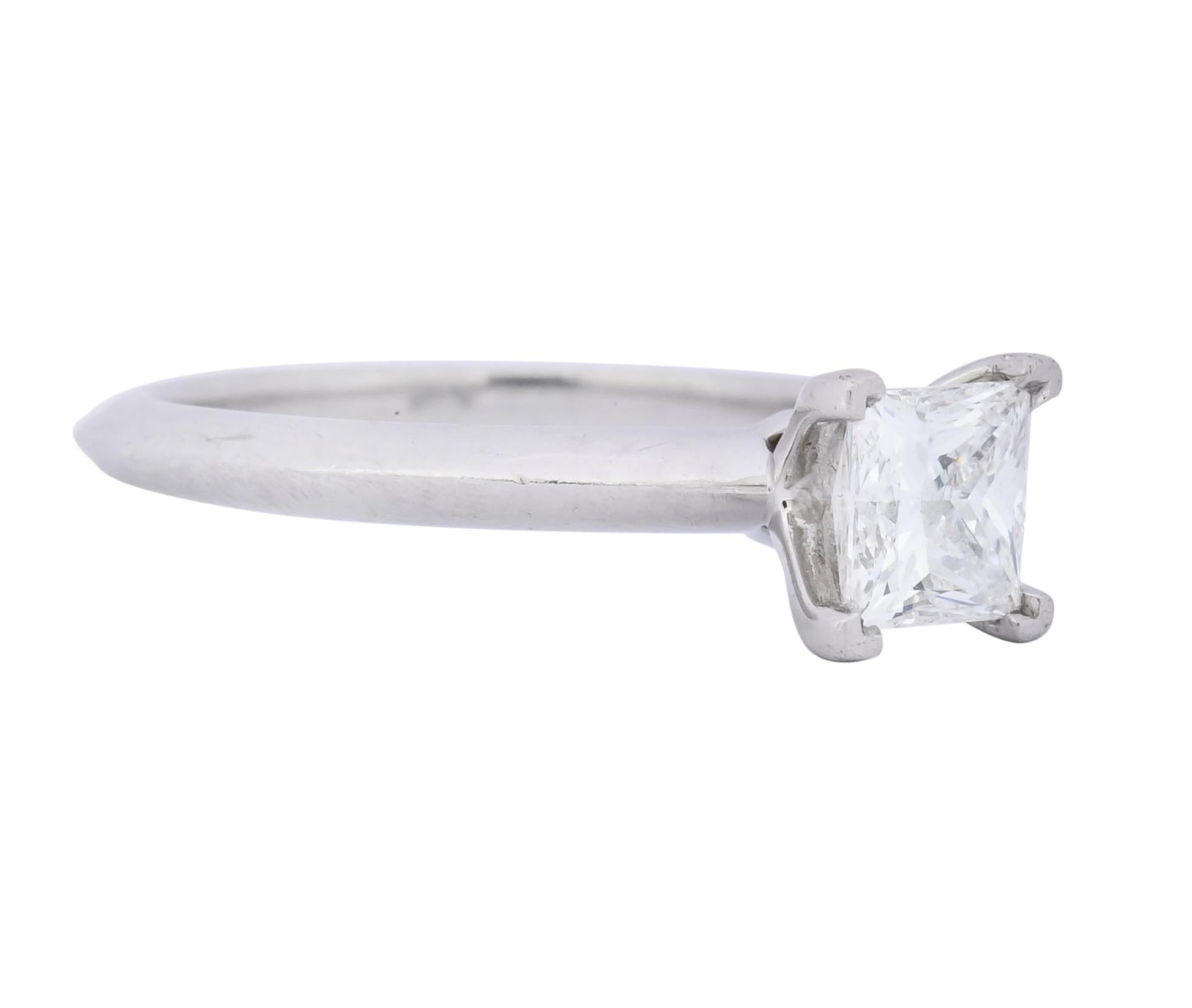 princess-cut diamond ring tiffany