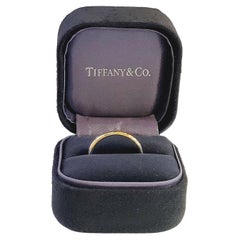 Bague de mariage Tiffany & co 750 en or jaune 18 carats, taille 8/75