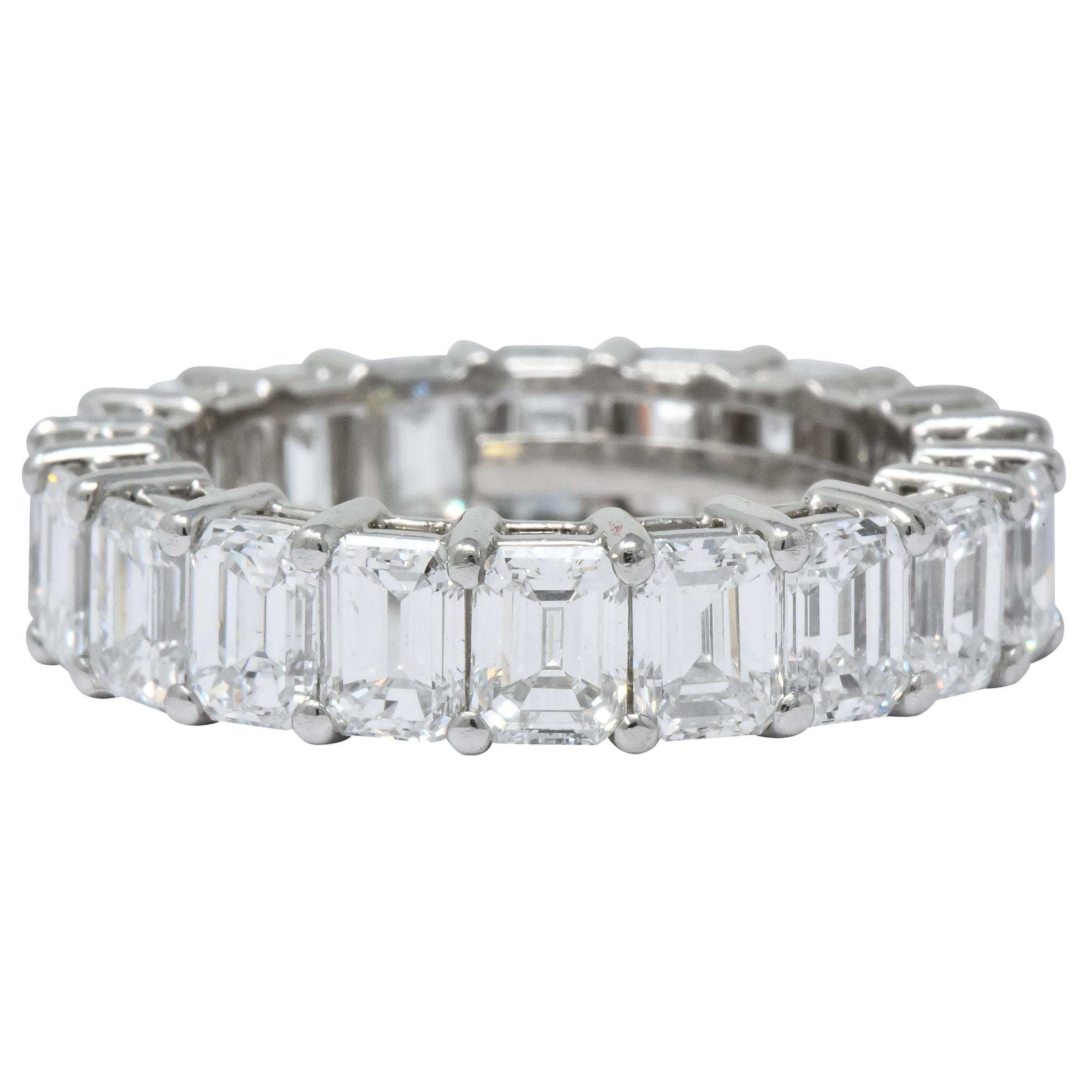 Tiffany 
Co. 7.50 Carat Diamond Platinum Eternity Band Ring