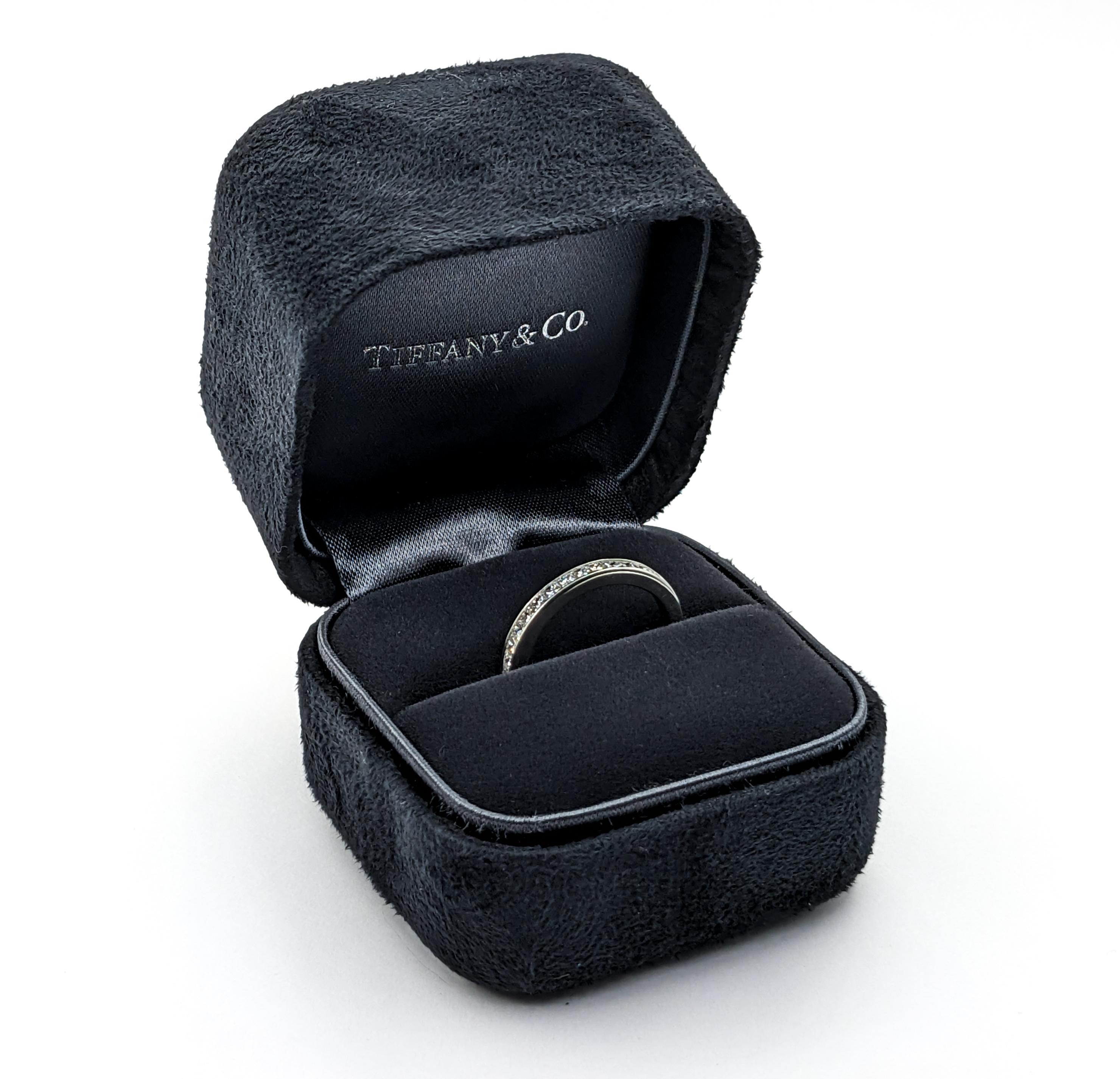 Tiffany & Co. .75ctw Diamant Ring in Platin im Angebot 5
