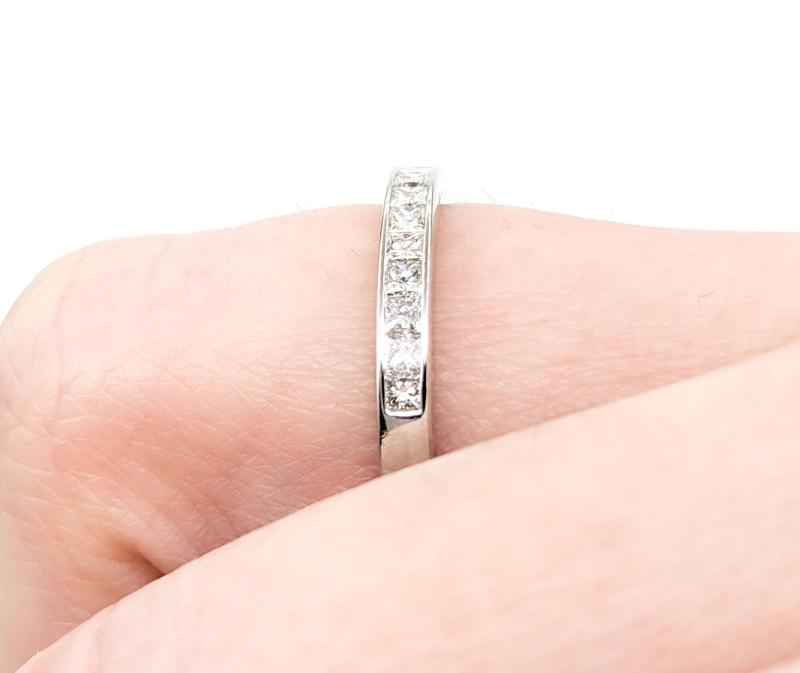 Contemporary Tiffany & Co. .75ctw Diamond Ring In Platinum For Sale