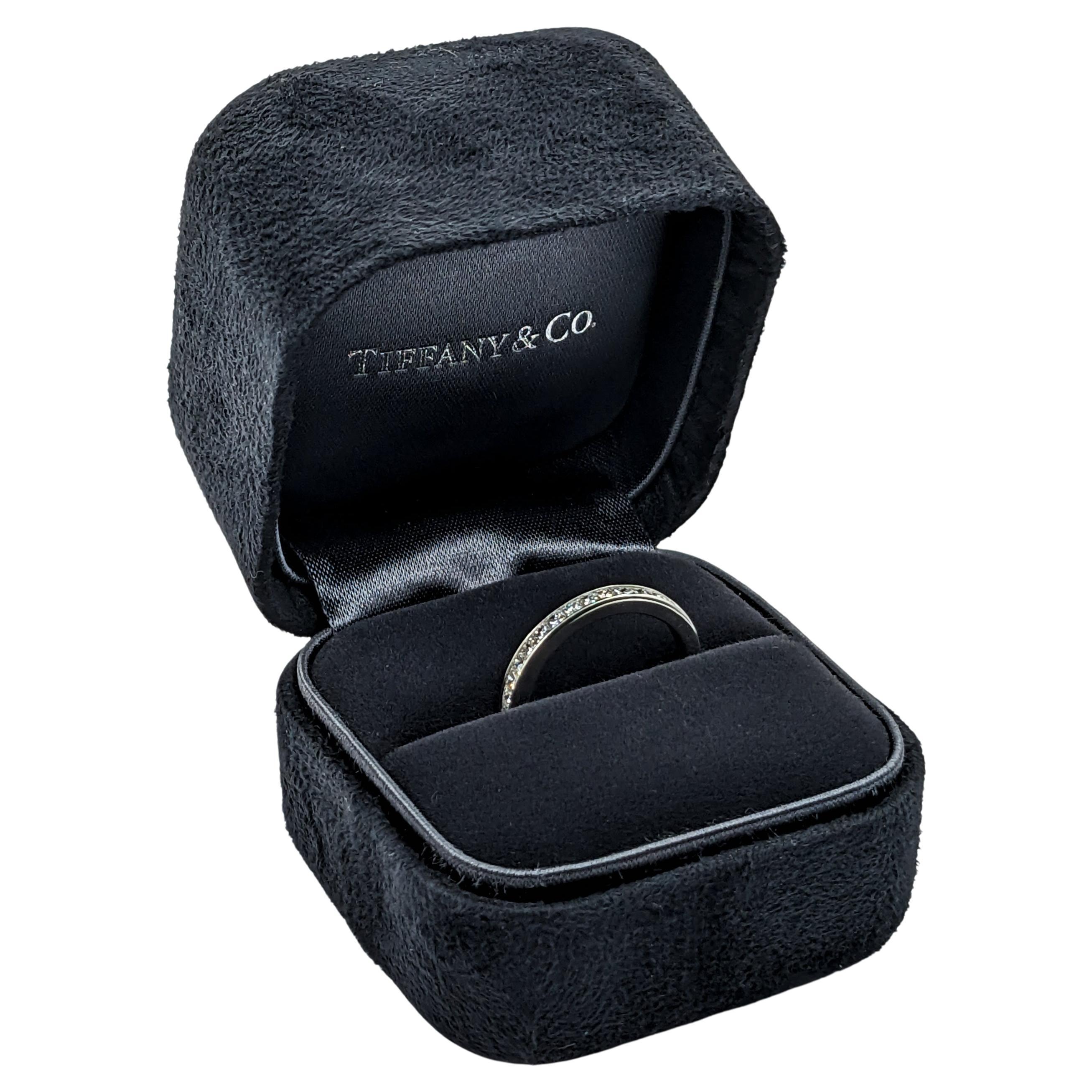 Tiffany & Co. .75ctw Diamant Ring in Platin im Angebot