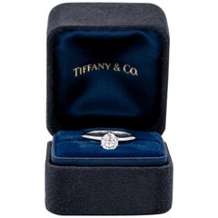 Tiffany & Co. Platin Diamant Verlobungsring 0::77 Ct G VS1 Rund Exzellenter Schliff