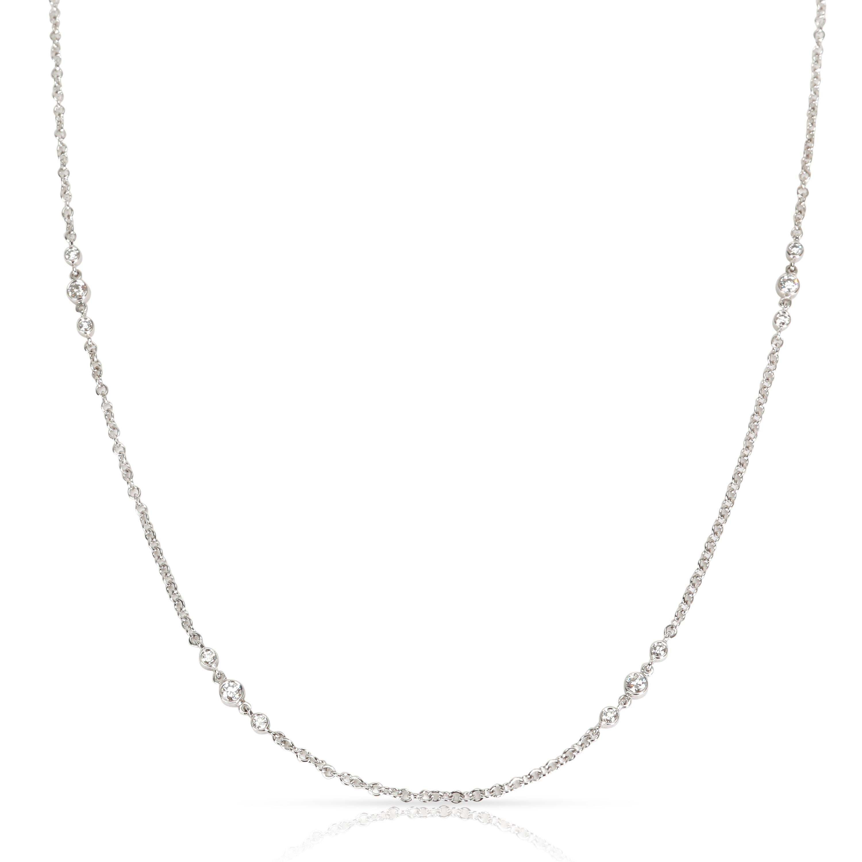 Women's Tiffany & Co. 8 Station Diamond Necklace in Platinum 0.56 Carat