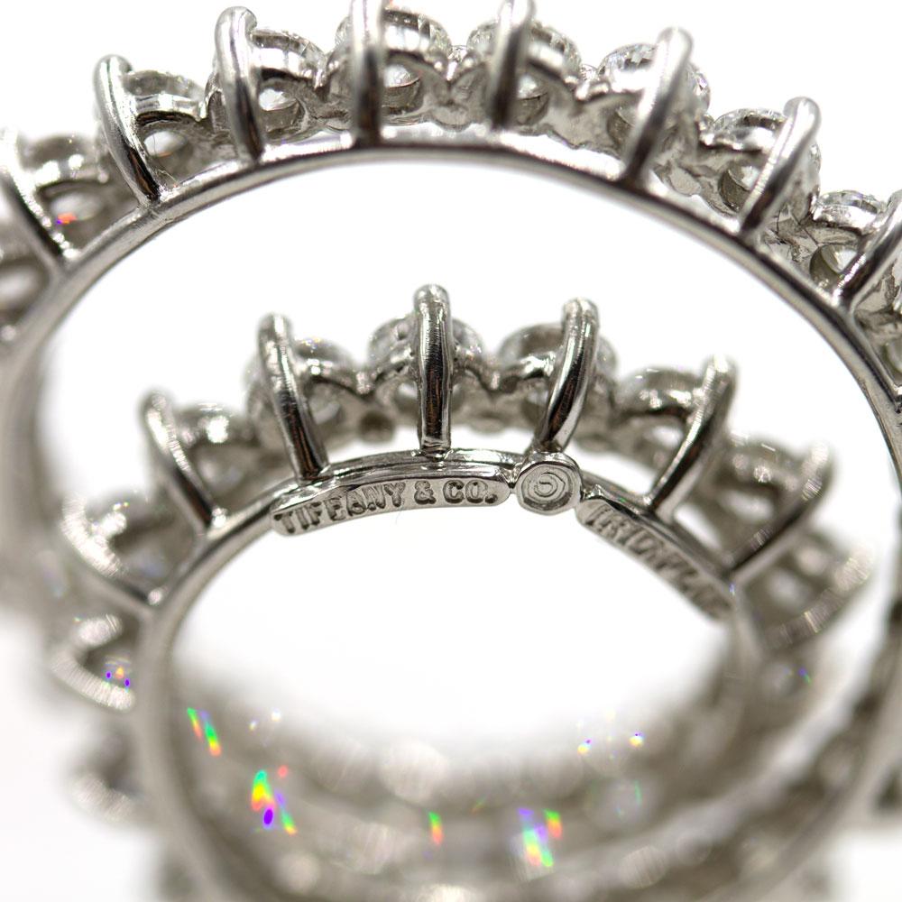 Modern Tiffany & Co. 8.0 Carat Diamond Large Swirl Platinum Clip Earrings