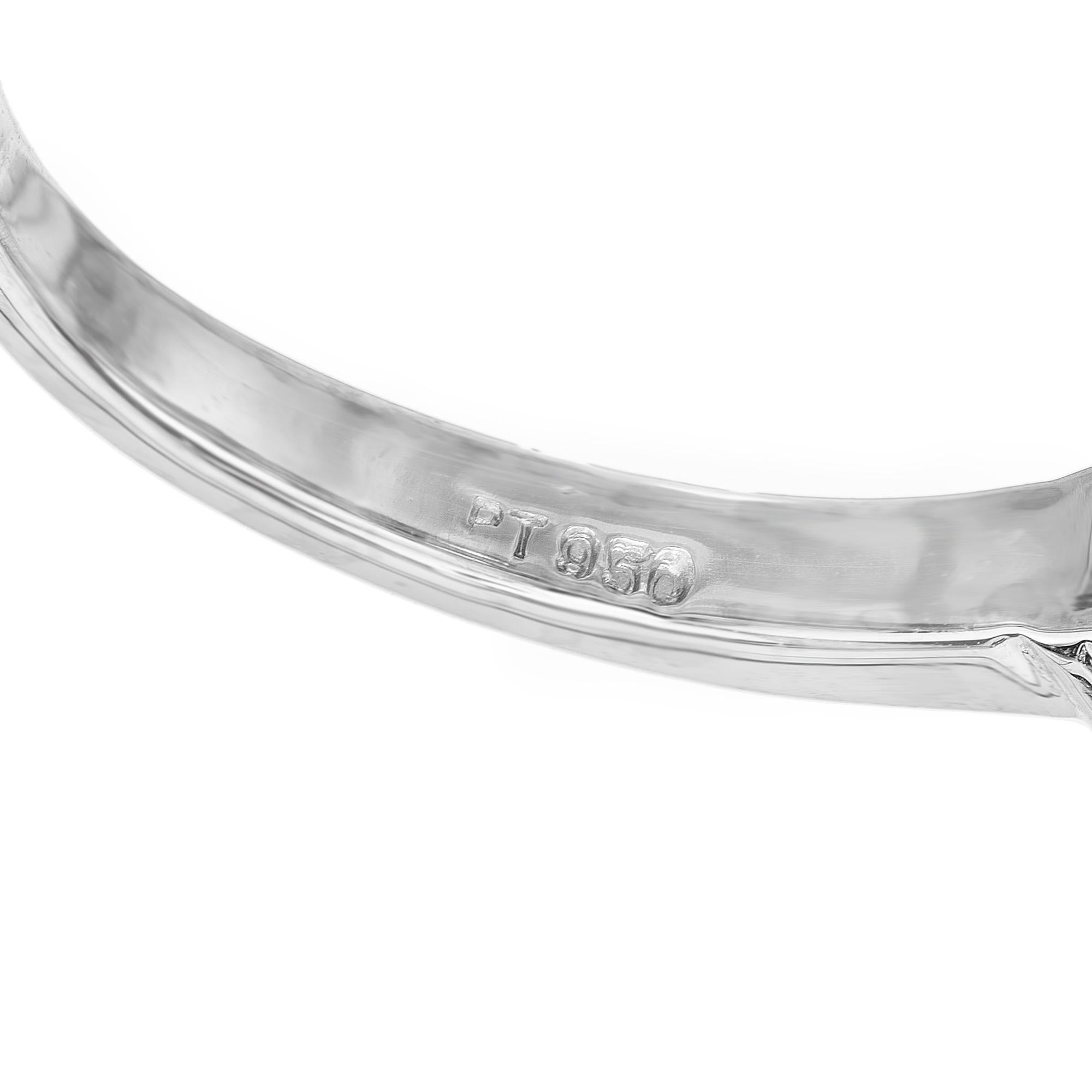 Tiffany & Co. .81 Carat Round Baguette Diamond Platinum Wedding Band Ring 2