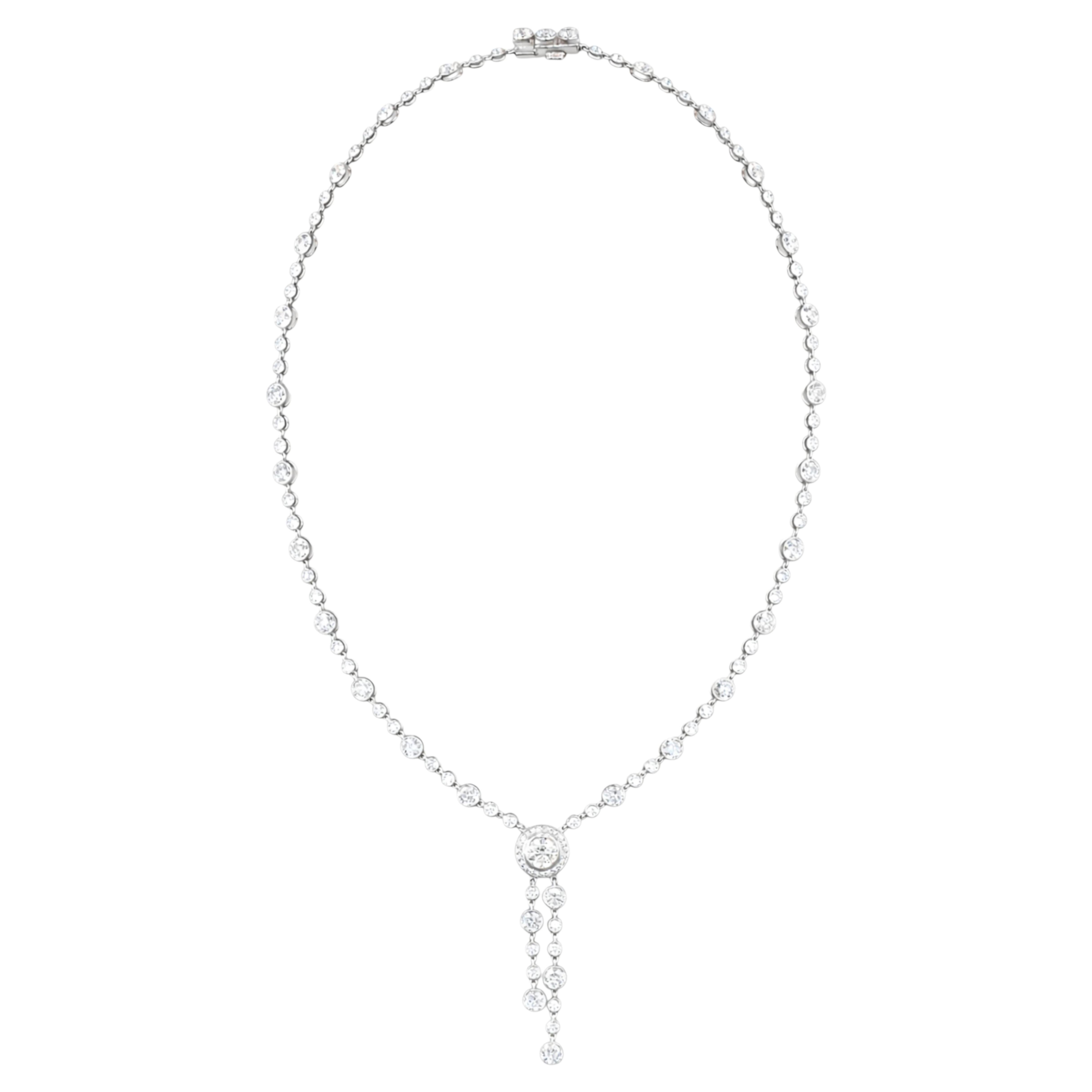 Tiffany & Co. 8.75 Carat Platinum Diamond Circlet Necklace