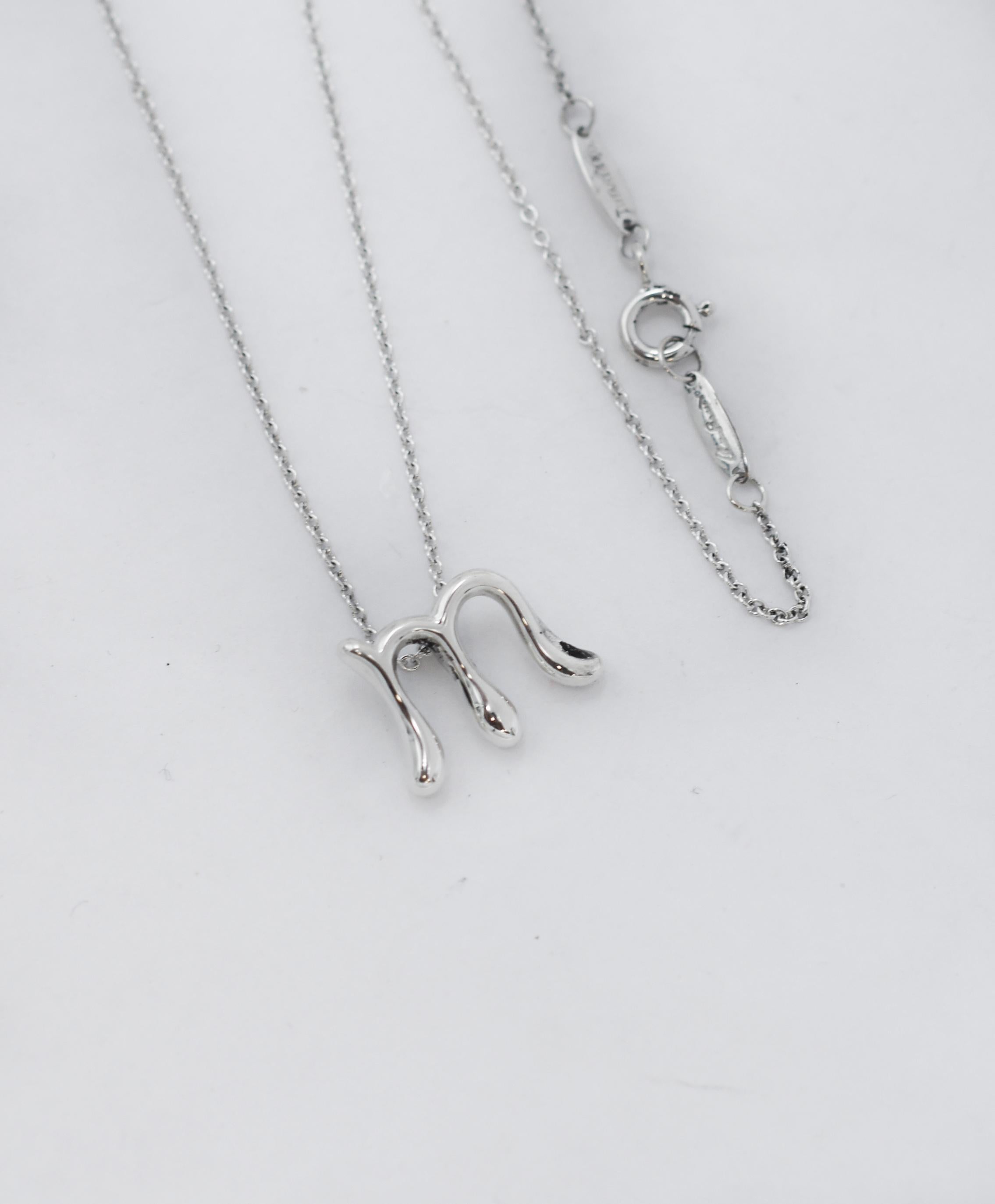 m necklace tiffany