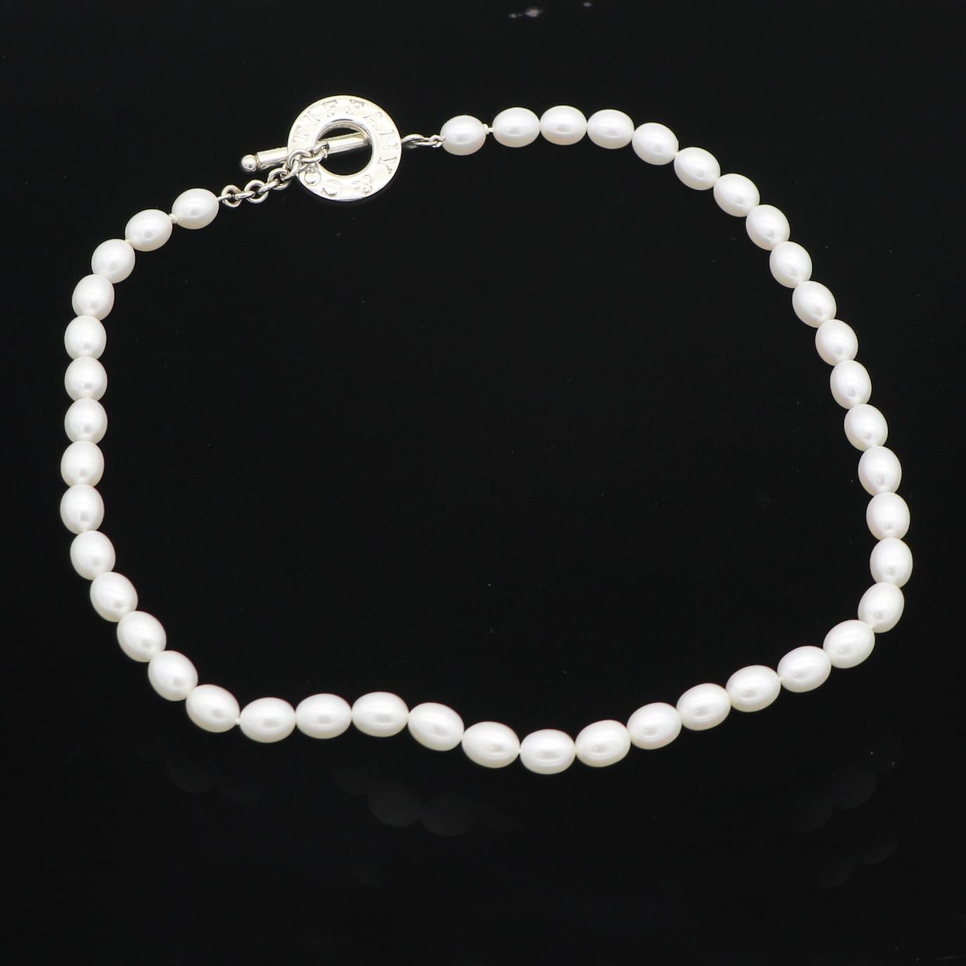 Perlina Collana con perle d'acqua dolce 925 di Tiffany & Co. in vendita