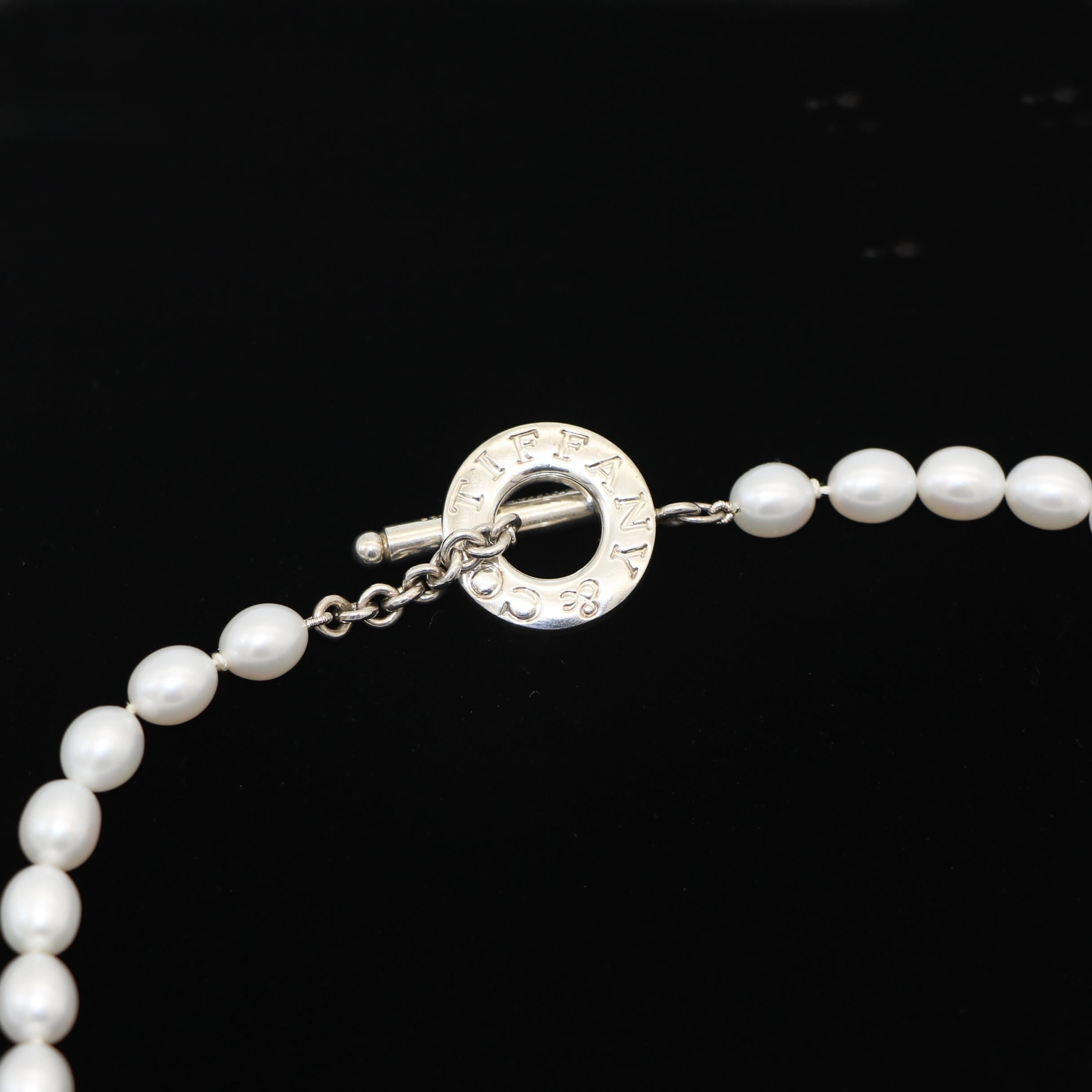 Collana con perle d'acqua dolce 925 di Tiffany & Co. In condizioni buone in vendita a San Fernando, CA