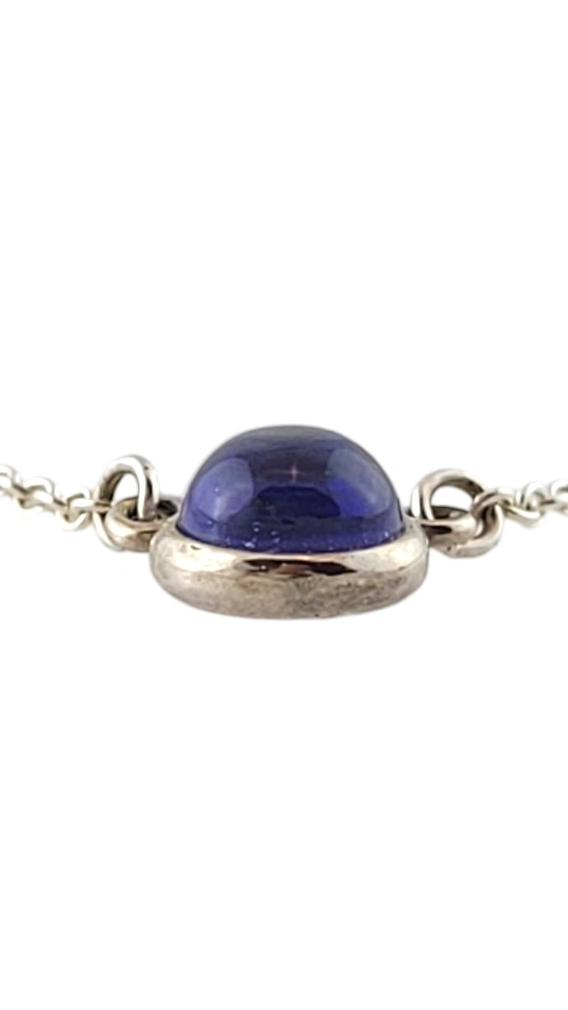 Cabochon Tiffany & Co 925 Silver Color by the Yard Chalcedony Necklace #17404