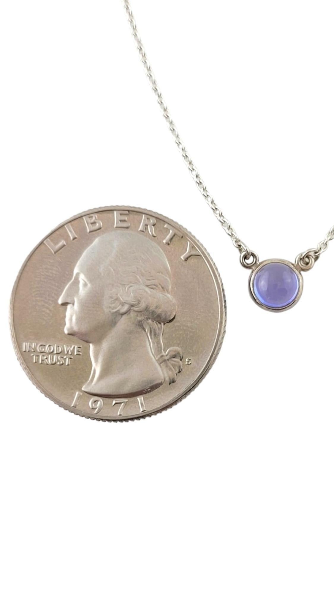 Women's Tiffany & Co 925 Silver Color by the Yard Chalcedony Necklace #17404