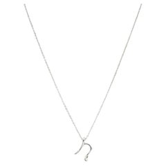 Tiffany & Co. 925 Silver Elsa Peretti N Letter Necklace