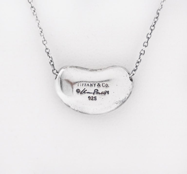 Tiffany and 925 Silver Elsa Peretti Nugget Bean Ball Necklace