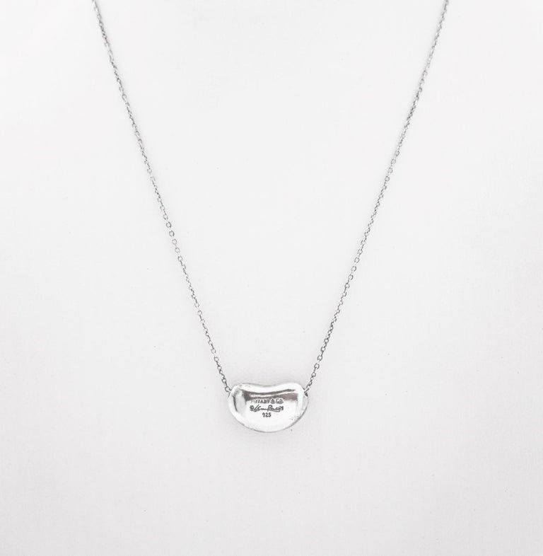 Tiffany 925 Silver Elsa Peretti Nugget Bean Ball Necklace