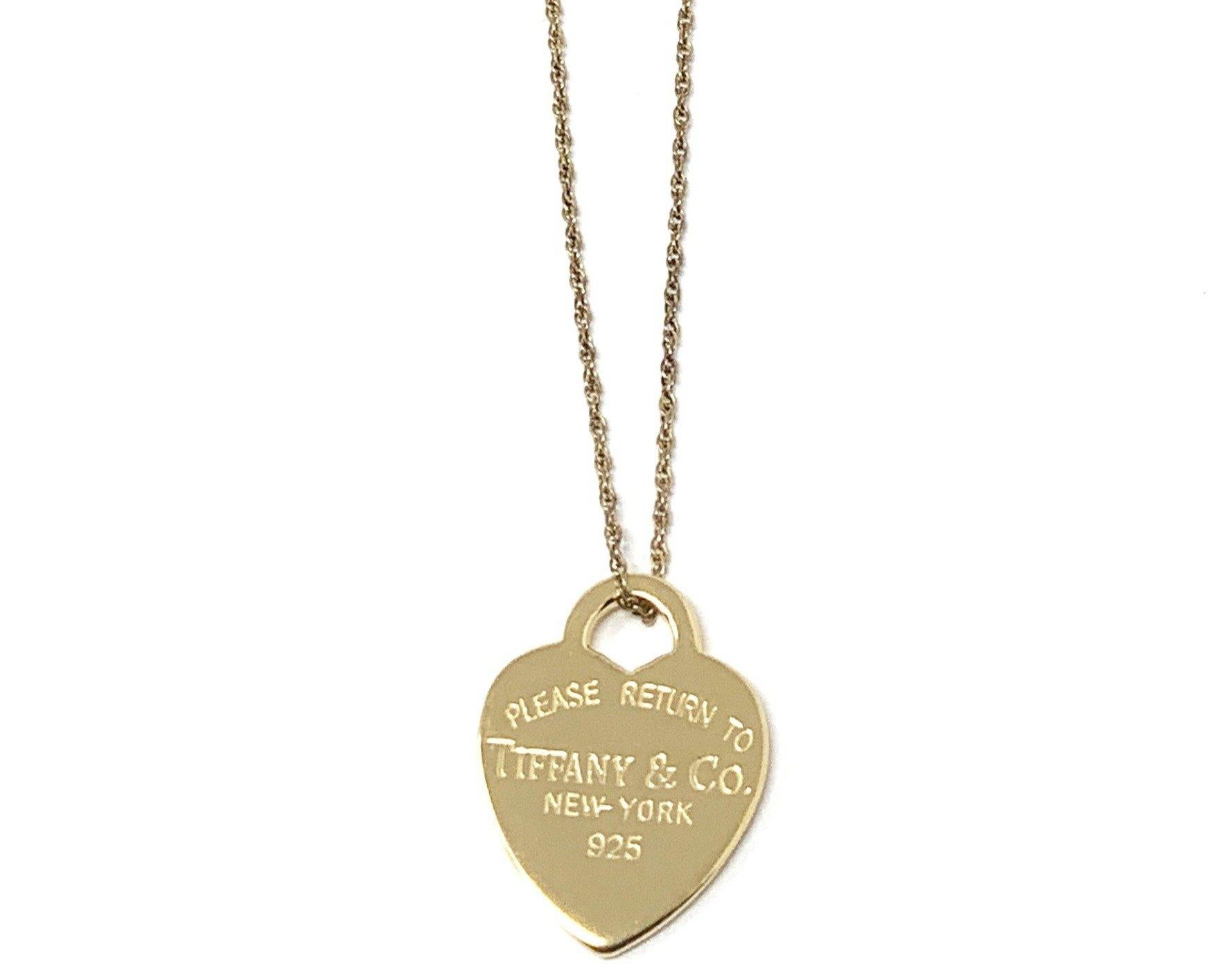 Tiffany & Co. Pendentif en forme de cœur en argent et plaqué or jaune 925 Unisexe en vente