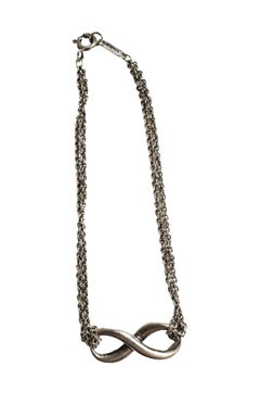 Tiffany & Co. 925 Silver Infinity Oval Link 6.75" Bracelet