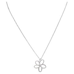 Tiffany & Co. 925 Silver Paloma Picasso Villa Flower Necklace