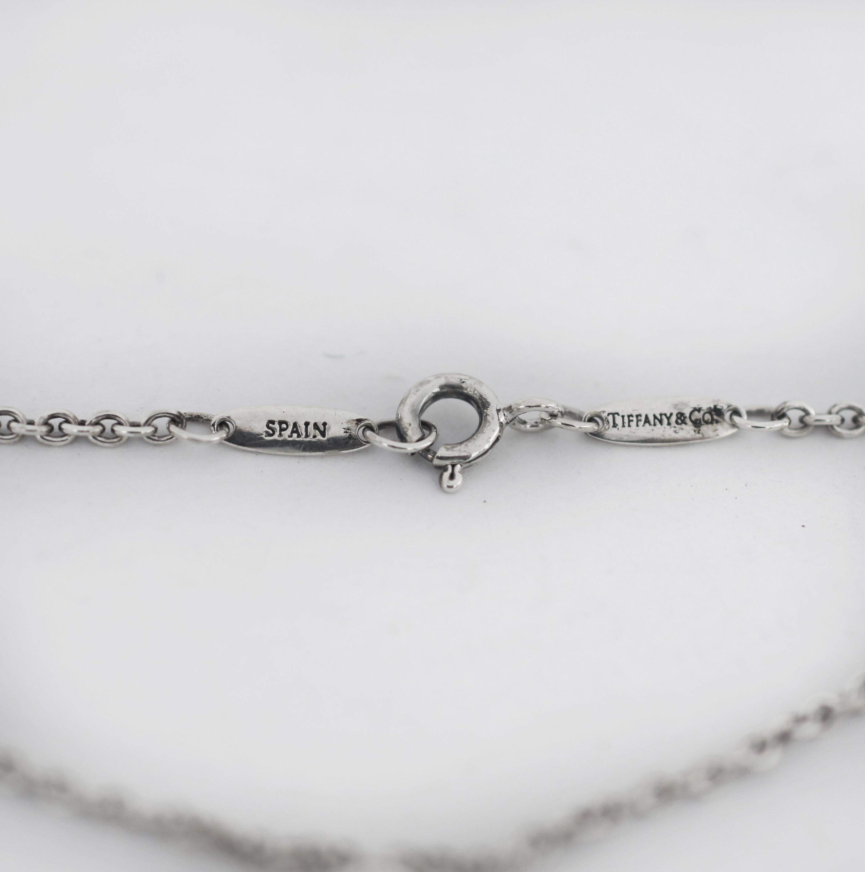 Tiffany & Co. Bracelet à un seul cœur ouvert en argent 925 Pour femmes en vente