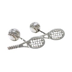 Tiffany & Co. 925 Silver Tennis Cufflinks