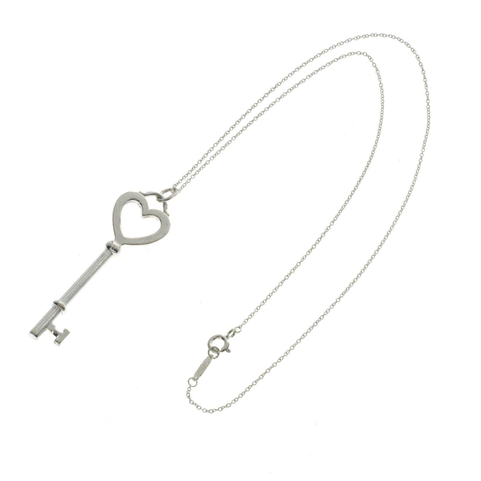 silver key necklace tiffany