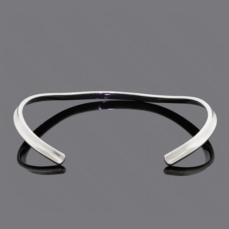 Tiffany and Co. 925 Sterling Silver Collar Choker Necklace Vintage