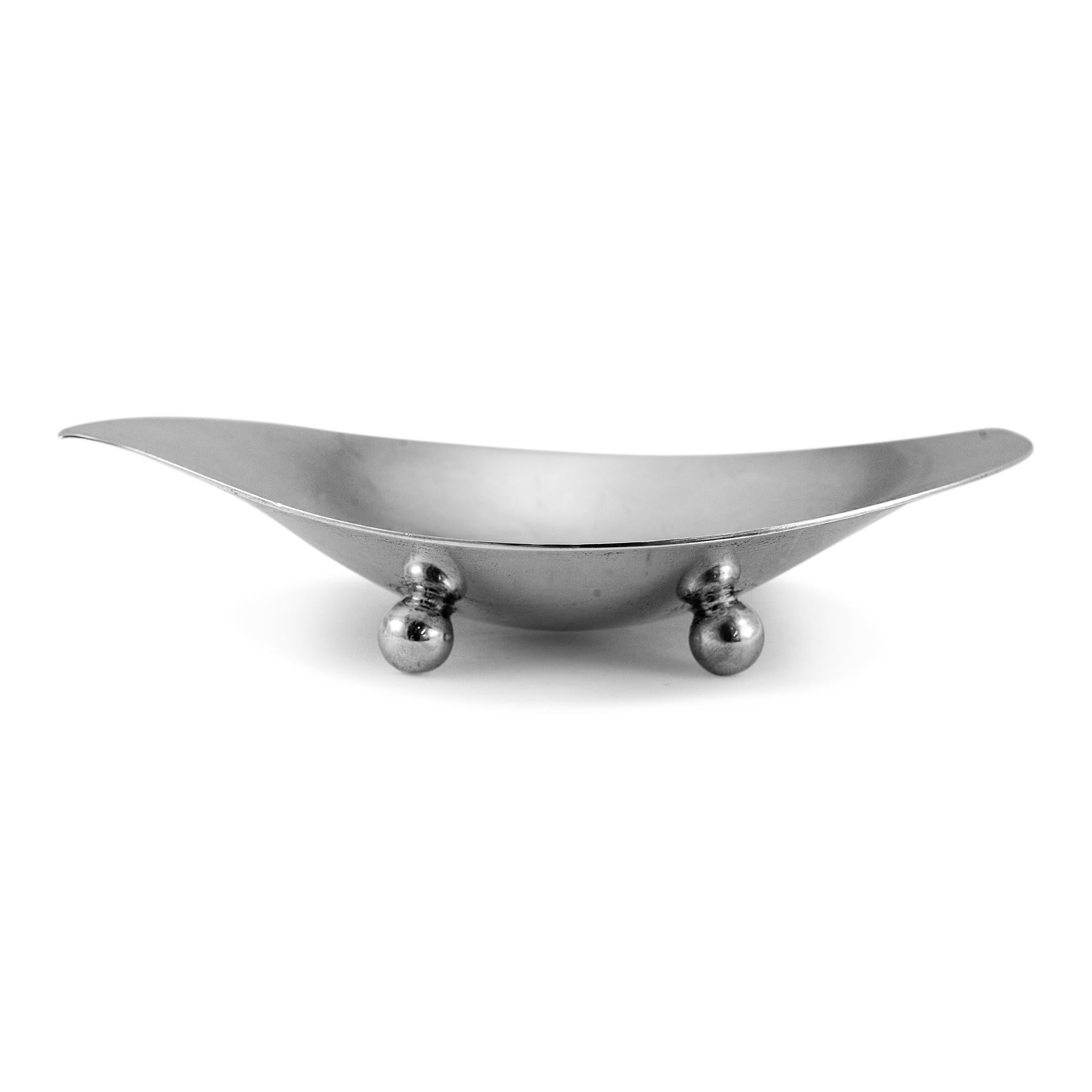 da uomo o donna Tiffany & Co. 925 Argento Sterling Silver Piatto di caramelle a forma di dado curvo in vendita