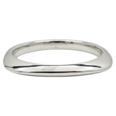 Tiffany & Co. 925 Sterling Silver Cushion Bangle Bracelet