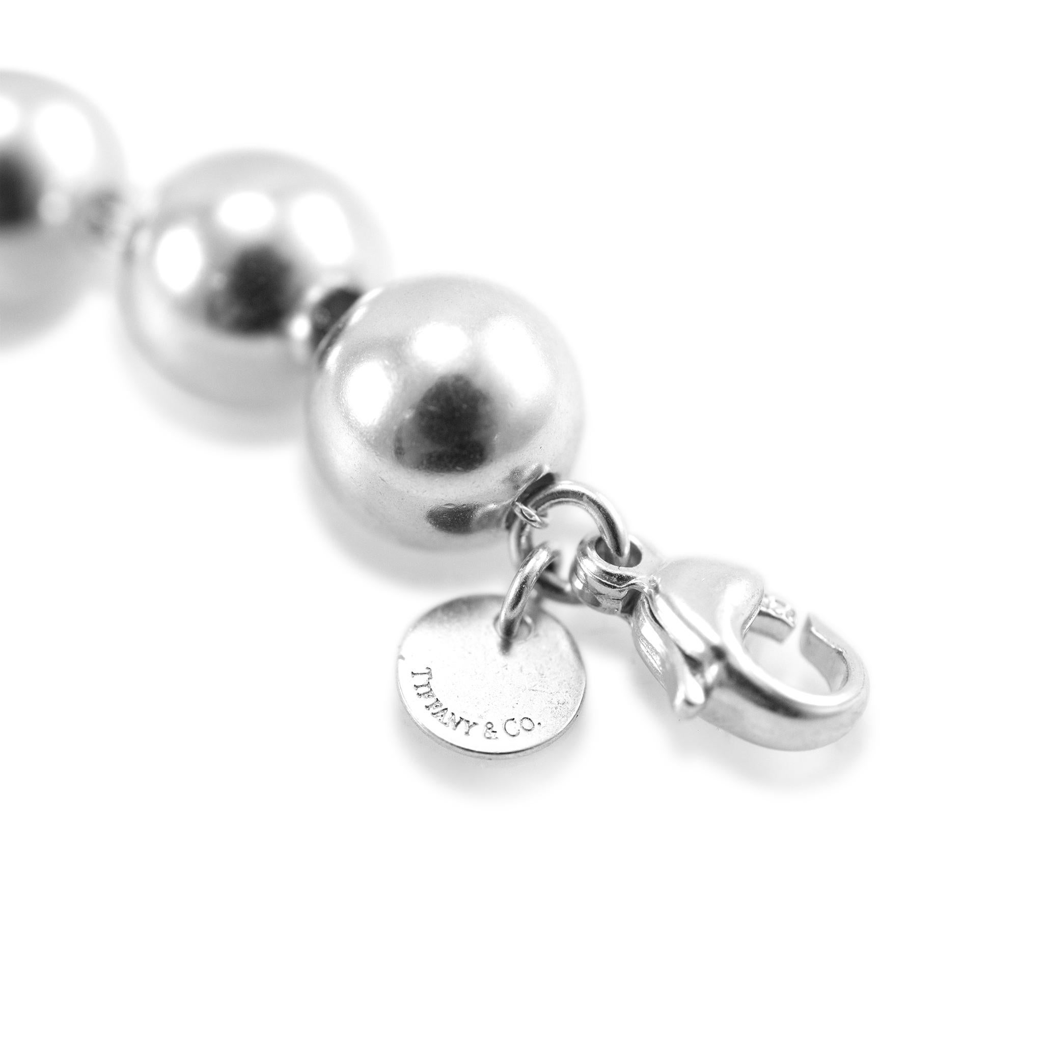 Women's Tiffany & Co. 925 Sterling Silver Hardwear Ball Bead Bracelet